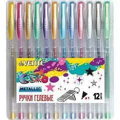 Набор ручек гелевых "deVENTE. Cosmo Metallic" 12 цв., металлик, фото №1