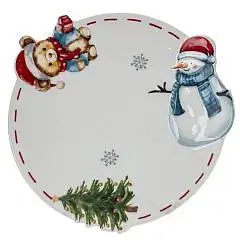 Тарелка "Веселый Новый год" L21 W21 H2 см, фото №1