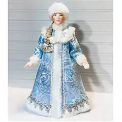 Снегурочка в зимнем лесу, 28 см  054-024, фото №1