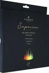 Набор цветн.карандашей PRO-DRAW Superior 24 цв. Трехгр, фото №1