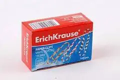 Скрепки "Erich Krause" 28мм, 100шт, зебра, фото №1