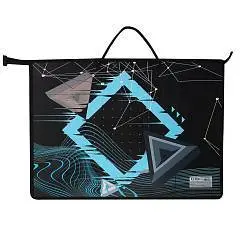 Папка д/худ А3 пластик молния Геометрия Кокос, фото №1