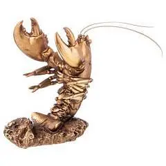 Подставка под бутылку "Рак" (золото) L16 W10 H21, фото №1