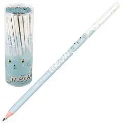 КАРАНДАШ ЧЕРНОГРАФИТОВЫЙ " Meow" НB, фото №1