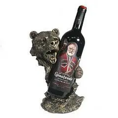 Подставка под бутылку "Медведь" (бронза) 14*18*26 см, фото №1
