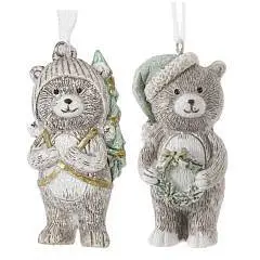 Изделие декоративное подвесное "Медвежонок", L3,5 W3,5 H7 см, фото №1