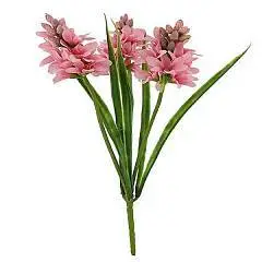 Гиацинт на вставке 31см розовый, фото №1