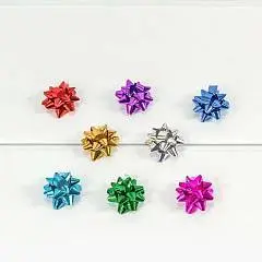 Бант-звезда 2,5 см на липучке металл, шт, фото №1