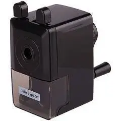 Точилка механическая OfficeSpace, пласт. корпус, черная, фото №1