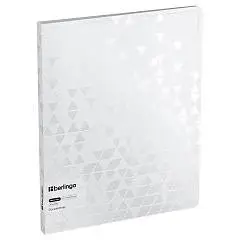 Папка с 20 вкл. Berlingo "DoubleWhite" 17мм, белая, внутр.карман, фото №1