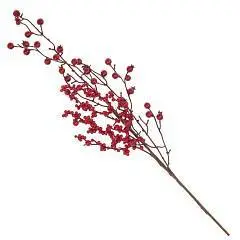 Изделие декоративное "Ветка",  H78 см красн ягоды, фото №1