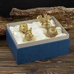 Набор 4 стопки-переверт."Удачной охоты!" (50мл/стопка), фото №1