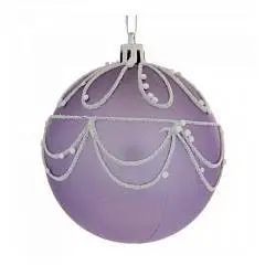 Шар елочный пластик   D 8 см, L35 W27 H8,5 см, фото №1