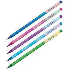 Карандаш чернографитный Berlingo "Heat" круглый, с ластиком, асс, фото №1