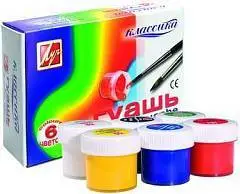 Гуашь 6цв 20мл Луч Классика, фото №1