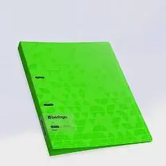 Папка на 2 кольцах Berlingo "Neon" 24мм, 1000мкм, зеленый неон, фото №1