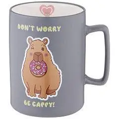 Кружка "DON'T WORRY BE CAPPY" 400 мл, фото №1