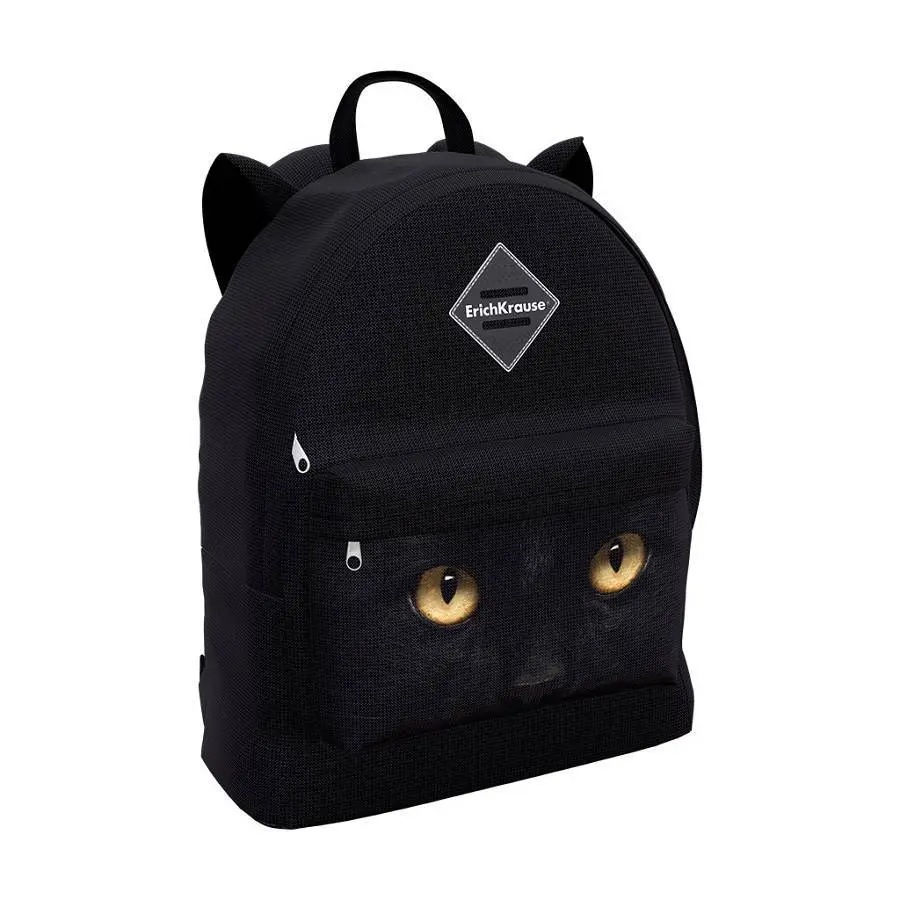 Рюкзак ErichKrause® EasyLine® Animals 17L Black Cat, фото №1