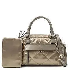 Сумка жен. FABRETTI  дутая эко-кожа беж-металлик, фото №1