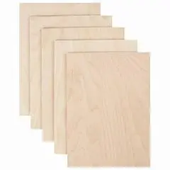 Заготовки для творчества деревянные без рисунков А5 5шт 15*21см, фото №1