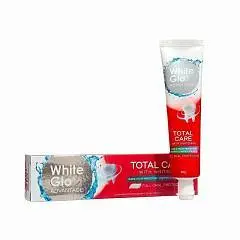 Зубная паста White Glo Отбеливающая Тотальная защита 80г, фото №1