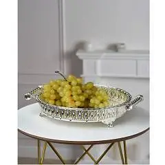 Поднос с ручками, сталь, фото №1