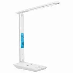 Светильник с дисплеем и беспров.зарядкой Daswerk, LED, 10Вт, бел., фото №1