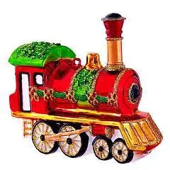Украшение Паровозик "Путешествие в сказку" (стекло) 9,5 см, фото №1