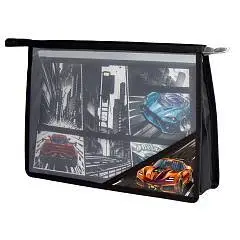 Папка д/труда А4 молн пласт держатели Гонка Феникс, фото №1