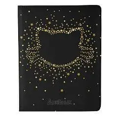 Дневник шк. "Золотая кошка"  кожзам, фольг soft touch, фото №1