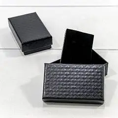 Коробка подарочная "Ромбики-2" Чёрная 8*5*2,5см, фото №1