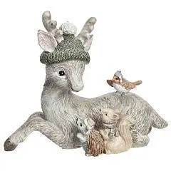 Фигурка декоративная "Олень", L13 W6 H11 см, фото №1