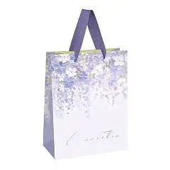 Сумка подарочная "Purple flowers" 18*23*10см, фото №1
