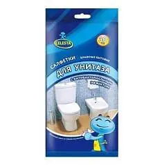 Салфетки д/уборки влажные CELESTA д/унитаза 30шт, фото №1