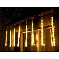 Гирлянда сосульки проз нить свеч тёпл бел эфект стекания 2.5*0.3, фото №1