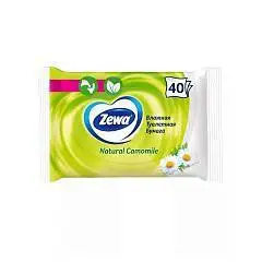 Туалетная бумага влажная Zewa Ромашка 40шт, фото №1