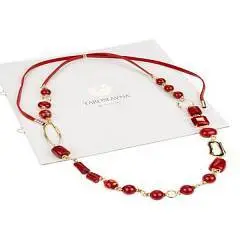 Колье "Танец огня" (натур. камни), фото №1