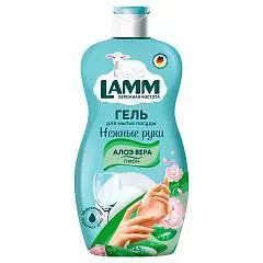 Средство д/посуды Lamm Пион и алоэ вера 450мл, фото №1
