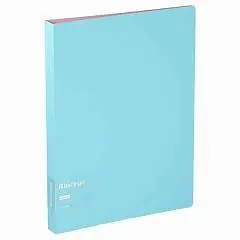 Папка на 4 кольцах Berlingo "Haze" A4, 24мм, 600мкм, голубая, фото №1