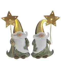 Фигурка декоративная "Дед Мороз" (2xLR44), L11 W7 H21 см, 2в., фото №1