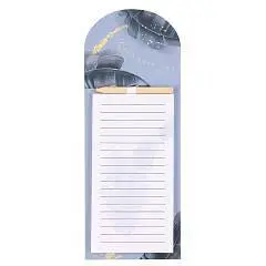 Блок для записей "Gold Tropic" 10,5*27 40л склейка на магните, фото №1