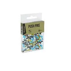 Кнопки силовые Berlingo, 50шт., голубой+золотой, фото №1