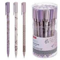 Ручка гелевая Hatber Muse, 0,5мм, черная, фото №1