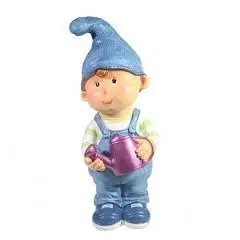 Фигура декоративная "Мальчик-гном с лейкой" 13*13*33, фото №1