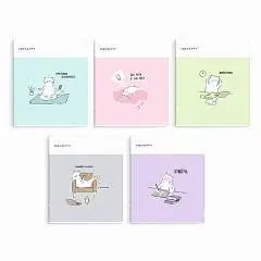 Тетрадь 96л КЛЕТКА "ЖИЗНЬ КОТА"  "софт-тач" ве, фото №1