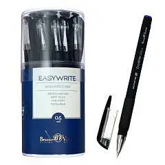 Ручка шариковая "EasyWrite.BLACK" 0,5мм, синяя, фото №1