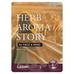 Маска д/л ткан Herb Aroma Story с экстр пачули 25мл, фото №1