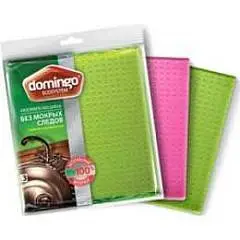 Салфетки д/уборки губчатые целлюл Domingo Абсорбер 18*20см 3шт, фото №1