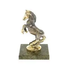 Статуетка Лошадка змеевик 5*5 см камень, фото №1