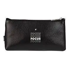 Пенал-косметичка LOREX FOCUS 1 отд.210х45х100 мм черн. кож/зам, фото №1